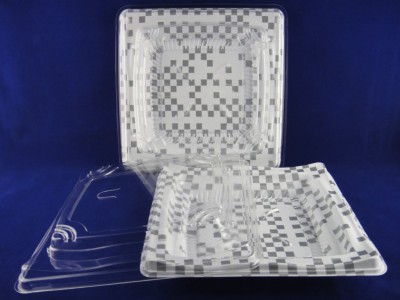 CT-09 PP Square "White" Container 